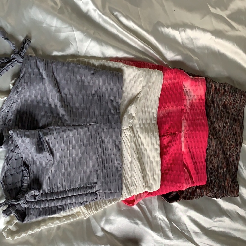 Workout Booty Shorts. Never worn. Run small.
